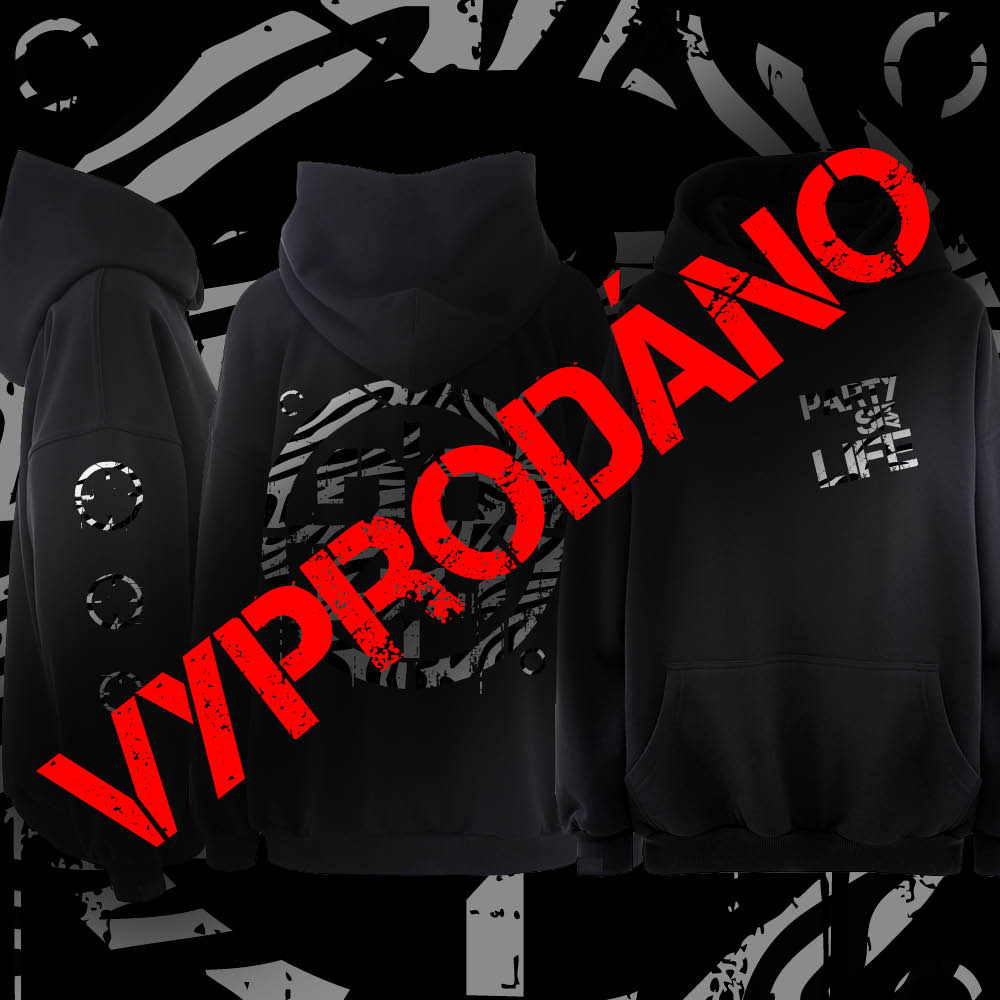 Unisex mikina klokanka zebra limitovaná edice
